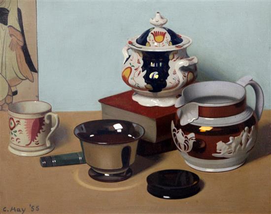 Cecil Hay (1899-1974) A Collection of Lustreware 16 x 20in.